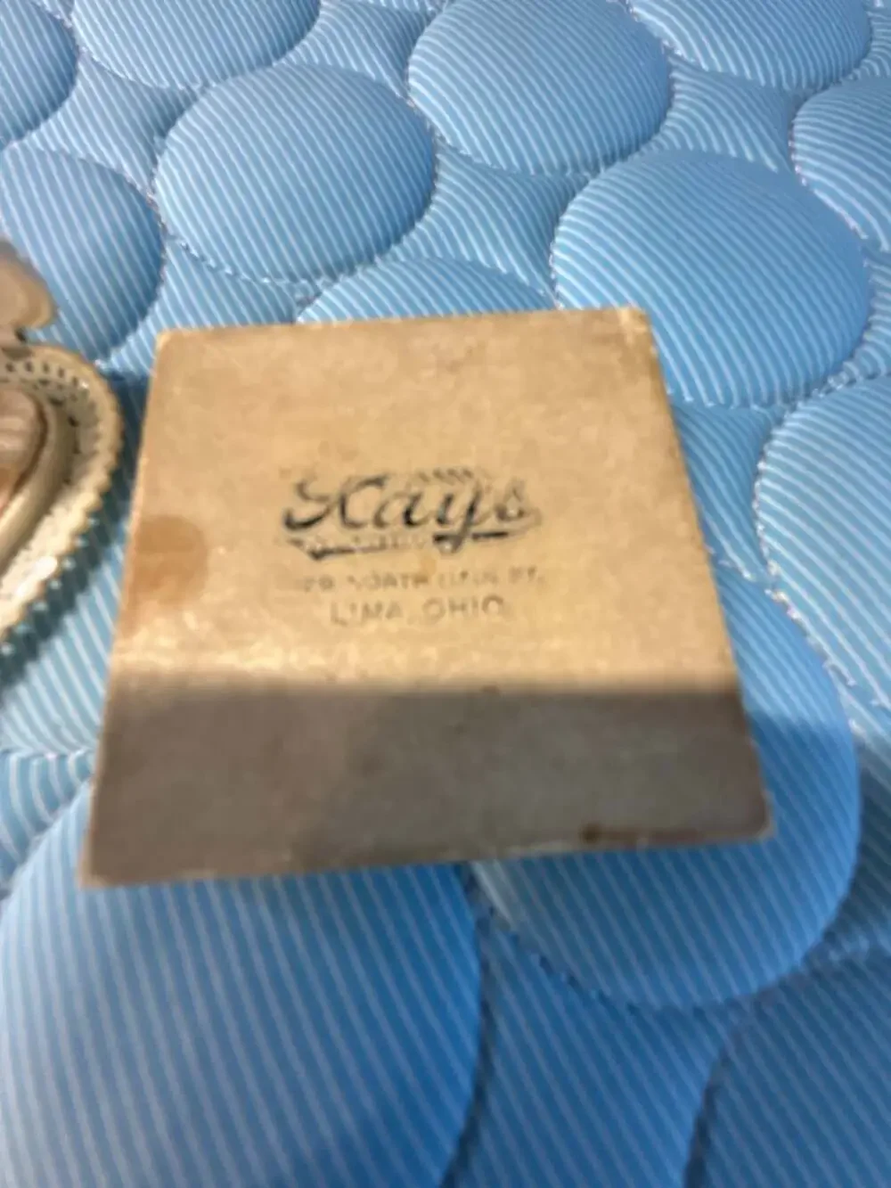 Vintage Kay's Jewelers Heart-Shaped Filigree Ring Box